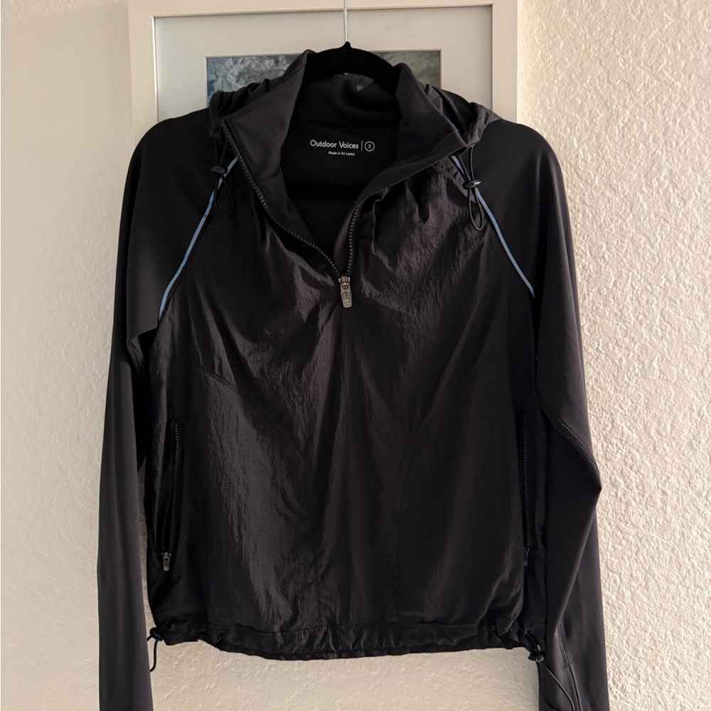 Outdoor Voices FrostKnit Hoodie - Black Rainbow Reflective